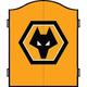 FOCO Officially Licensed Wolverhampton Wanderers Football Club Wolves FC Darts and Dartboard Cabinet, Crest, Black/Orange (CAB112)