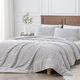 BEDELITE Fleece Queen Comforter Set -Super Soft & Warm Fluffy Grey Bedding, Luxury Fuzzy Heavy Bed Set for Winter with 2 Pillow Cases