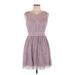 Lily Rose Casual Dress: Purple Dresses - Women's Size Large