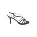Nina Heels: Black Grid Shoes - Women's Size 9 1/2