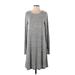 Gap Casual Dress - Sweater Dress: Gray Marled Dresses - Women's Size Small Tall