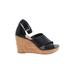 Dolce Vita Wedges: Black Print Shoes - Women's Size 8 - Open Toe