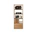 RARLON Solid wood simple bookcase shelving floor-to-ceiling bookshelf Wood in Brown | 74.8 H x 27.5 W x 12.6 D in | Wayfair 04YQ38LPK19PBG1I4