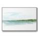 Red Barrel Studio® Green Ribbon Coast I Paper, Solid Wood in Blue/Gray | 27" H x 41" W x 2" D | Wayfair 2818D65745AB47A59B9DEA8A615A11C3