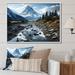 Millwood Pines Bianey Canadablack & White Mountain Reflections I On Canvas Print Canvas, Cotton in Gray/White | 24 H x 1 D in | Wayfair