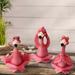Trinx Jindrich Resin Yoga Flamingo 3 Piece Garden Accents Accessories Set Resin/Plastic | 5.51 H x 2.95 W x 3.54 D in | Wayfair