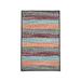 White 36 x 24 x 0.5 in Area Rug - Breakwater Bay Rectangle Mattalyn Striped Machine Braided Indoor/Outdoor Area Rug in Teal/Brown/Orange | Wayfair