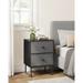 Wade Logan® Bryiana Nightstand Wood/Metal in White | 21.7 H x 15.7 W x 11.8 D in | Wayfair 0F18547E49644C69B2CF001E39056B0F