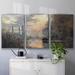 Loon Peak® Evening At Argenteuil, 1876 Framed On Canvas 3 Pieces Print Metal in Brown/Gray | 40 H x 78 W x 2 D in | Wayfair