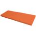 Ebern Designs 3" High-Resilience Foam Indoor/Outdoor Patio Furniture/Window Seat Bench Cushion in Orange/Gray | 3 H x 46 W x 16 D in | Wayfair