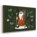Wexford Home Little St. Nick Collection A-Framed Gallery Wrapped Canvas Canvas, Solid Wood in Gray | 37 H x 25 W x 2 D in | Wayfair