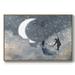 Wexford Home Celestial Love I Framed On Canvas Print Canvas, Solid Wood in Black/Gray/White | 17 H x 25 W x 2 D in | Wayfair CF08-2659386-FL513