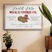 Wexford Home Milk & Cookie Co Framed On Canvas Textual Art Canvas, Solid Wood in Green/Red | 17 H x 25 W x 2 D in | Wayfair CF08-44792-FL301