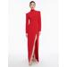 Women's Beatrix Mock Neck Gown in Carmine Red / 36 IT (US 0) | BCBGMAXAZRIA