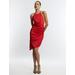 Women's Anwen Ruched Mini Dress in Fiery Red / 12 | BCBGMAXAZRIA