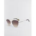 Women's Aviator Hybrid Sunglasses in Silver/brown / O/S | BCBGMAXAZRIA