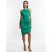 Women's Anwen Ruched Mini Dress in Green / 6 | BCBGMAXAZRIA