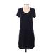 Left Coast by Dolan Casual Dress - Shift: Black Solid Dresses - Women's Size X-Small