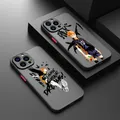 Haikyuu-Coque de téléphone translucide conviviale rée en TPU Animation pour Apple iPhone 15 14