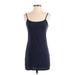 Divided by H&M Casual Dress - Mini: Blue Solid Dresses - Women's Size Small