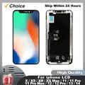 UTO-Écran Tactile LCD AA + pour iPhone X Poly XS Max 12 13 Pro Max 11 Pro Max 12 13 Mini 14