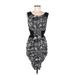 BCBGMAXAZRIA Casual Dress Scoop Neck Sleeveless: Black Dresses - Women's Size Medium