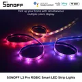 SONOFF-Bande lumineuse LED intelligente L3 Pro 5M RGBIC Wifi 16 4 fédérations télécommande sans