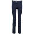 Gerry Weber Damen 5-Pocket Jeans Best4me Slimfit unifarben, Washed-Out-Effekt reguläre Länge Dark Blue Denim 38