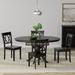 5-Piece Dining Set, Oval Butterfly Leaf Table and Double X-Back Chairs