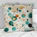 Designart "Bohemian Flair Polka Dots Pattern" Polka Dots Printed Throw Pillow