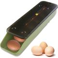 Xiangyi Egg Cartoon Refrigerator Egg Storage Container with a Lid Auto Rolling Egg Storage Box Auto-Scrolling Plastic Egg Dispenser Holder with Date Reminder Stackable Egg Tray for Kitchen