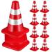 NUOLUX 12pcs Tiny Traffic Cones Signs Mini Traffic Cones Models Plastic Toys Traffic Cones
