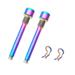 2 Pieces Bike Disc Brake Bolts Brake Clamp Bolt with Circlips Portable Sturdy Cycle Rotor Bolts Bike Accessories Fittings Bike Brake Screws multicolor