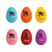 6pcs Artificial Cracked Egg Educational Dinosaur Egg Toys Funny Playing Egg Inside Small Plastic Dinosaur Accessories for Baby Kids Children (Random Color)