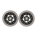 1 Pair Scooter Wheels Mute Replacement Wheels For Luggage Suitcase Baby Swing Car