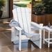 Outdoor Adirondack Chair, Faux Wood Patio Chair,Weather Resistant HDPE