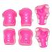 Kids Sports Knee Cap 1 Set of 6PCS Child Roller-skate Protection Gear Cycling Thickened Protector Sports Combination Protectors Kit for Kids Roller Skating Cycling Use (Pink)