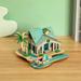 Ruimatai Christmas Party Decorations Home Decor Table Decor Three Dimensional Puzzle Three Plywood Manual Assembly Model Decoration House Building Wooden Puzzle