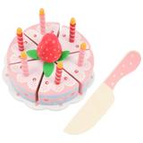 1 Set Simulated Birthday Cake Toys Cake Cutting Playset Birthday Cake Cutting Toy