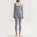 EGNMCR Women s Thermal Underwear Set Soft Fleece Lined Long Johns Winter Warm Base Layer Top & Bottom on Clearance