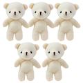 5 Pcs Mini Bear Stuffed Toy Stuffed Tiny Bear Home Decor Kids Toys for Girls Tiny Bear Toys Bear Ornament Child