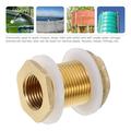 Water Tank Connector Brass Water Tank Hose Tube Pipe Connector 3/4 Adapter Water Tank Fittings