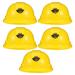 5Pcs Construction Hard Hats Toy Yellow Kids Party Hat Building Dress Up Hats