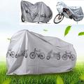 WJSXC Bicycle Protective Cover Car Jacket Outdoor Equipment Mountain Bike Rain Cover Bicycle Covers Rain Wind Proof With Lock Hole For Mountain Road Bike gray