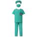 HAWEE Kids Doctor Costume Role Play Lab Coat and Kit with Stethoscope Toys Halloween Doctor Dress Up Set for Boys Girls