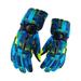 Opolski Winter Gloves for Women Cycling Gloves for Girls 1 Pair Adults Winter Snow Gloves Weather Waterproof Windproof Thickened Warm for Cycling for Women