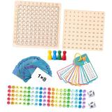 1 Set Multiplication Chart Multiplication Game Board Game Wooden Multiplication Set Math Games