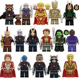 16 Pcs Superhero Guardians of the Galaxy Action Figures Building Blocks Toys Birthday Gift for Kids Boys Collections Super Hero Toys