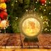 Christmas gift 50% Off Clear! Lighted Christmas Decor Battery Include Clear LED Lights Hanging Lantern Christmas Tree Pendant Novel Props Light For Xmas Party Home Decor Thanksgiving decoration