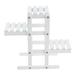 flower shelf 1pc Wooden Storage Rack Flower Pot Rack Stand Holder Household Green Plants Potted Plant Flower Holder for Home (White)